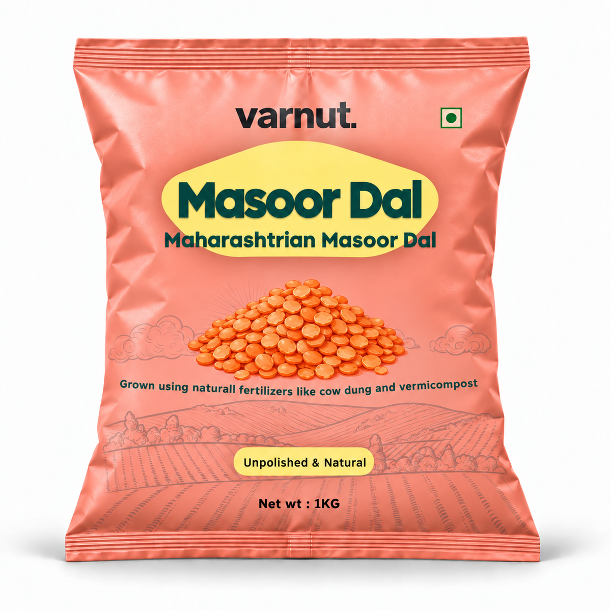 Desi Unpolished Red Masoor Dal | Split
