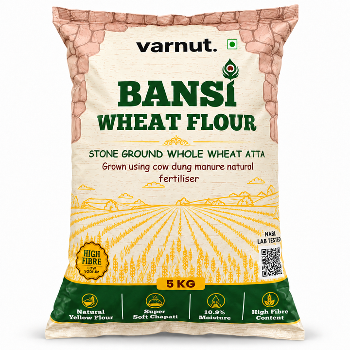 Bansi Wheat Flour | High Fibre, Low Sodium  | NABL Lab Tested
