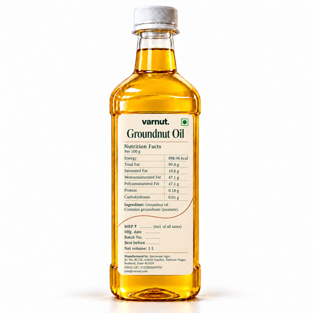 Wood Cold Pressed Groundnut Oil | Unrefined Oil
