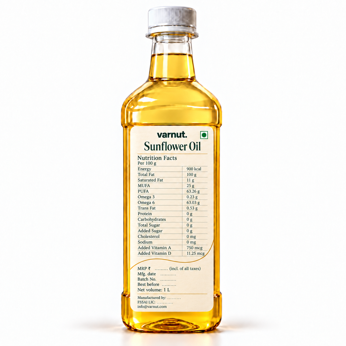 Cold Pressed Sunflower Oil | 100% Unblended