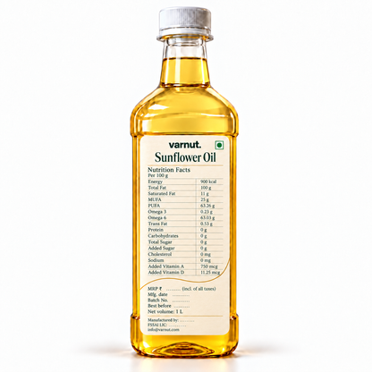 Cold Pressed Sunflower Oil | 100% Unblended