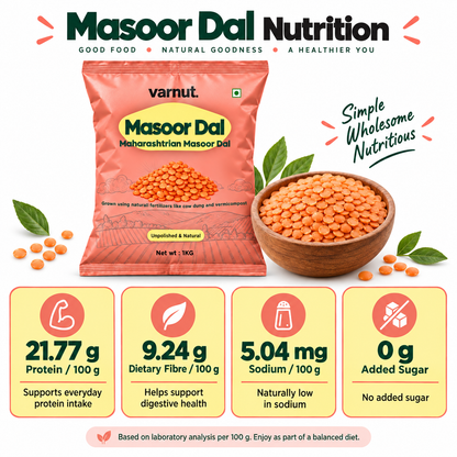 Desi Unpolished Red Masoor Dal | Split