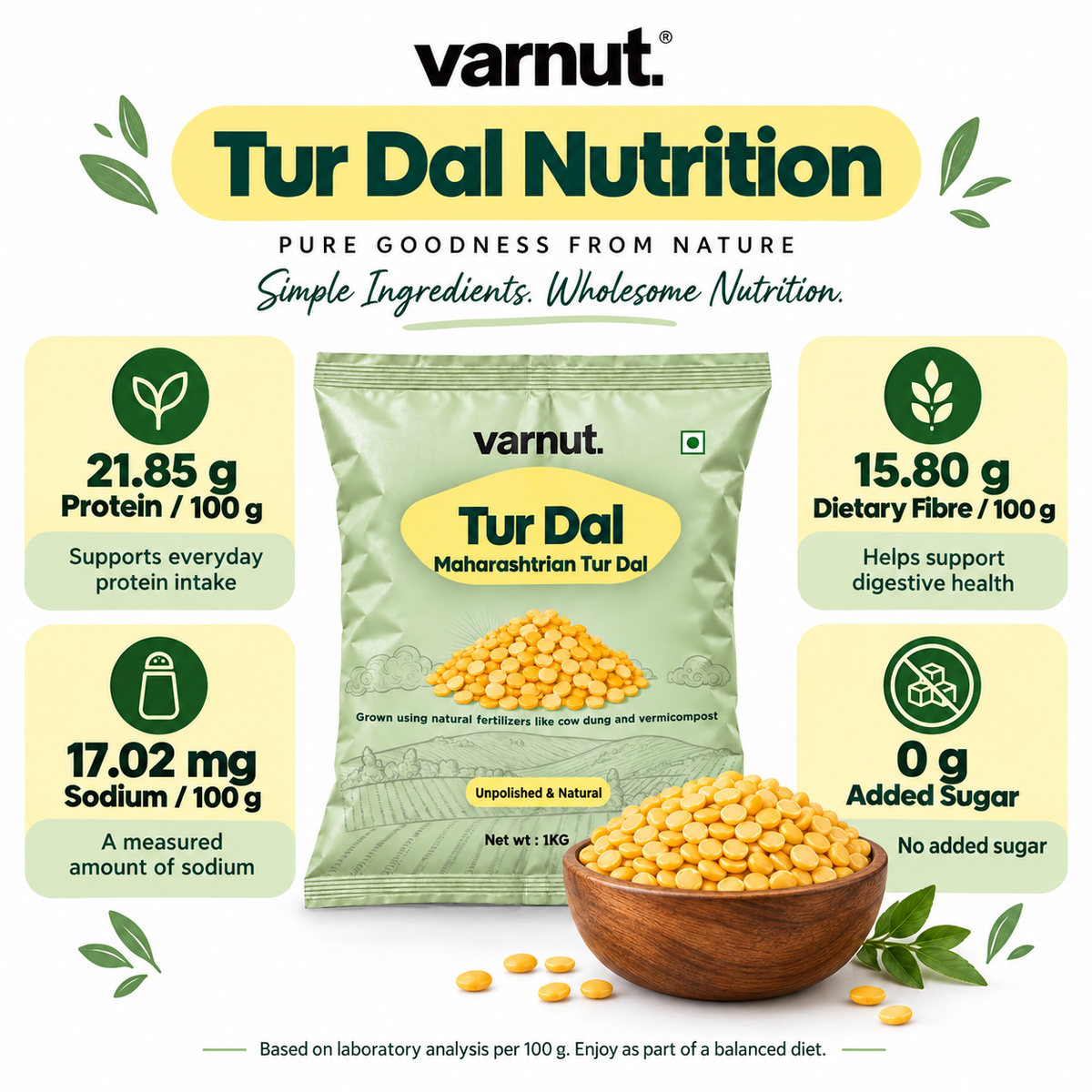 Desi Unpolished Toor Dal (Arhar Dal)