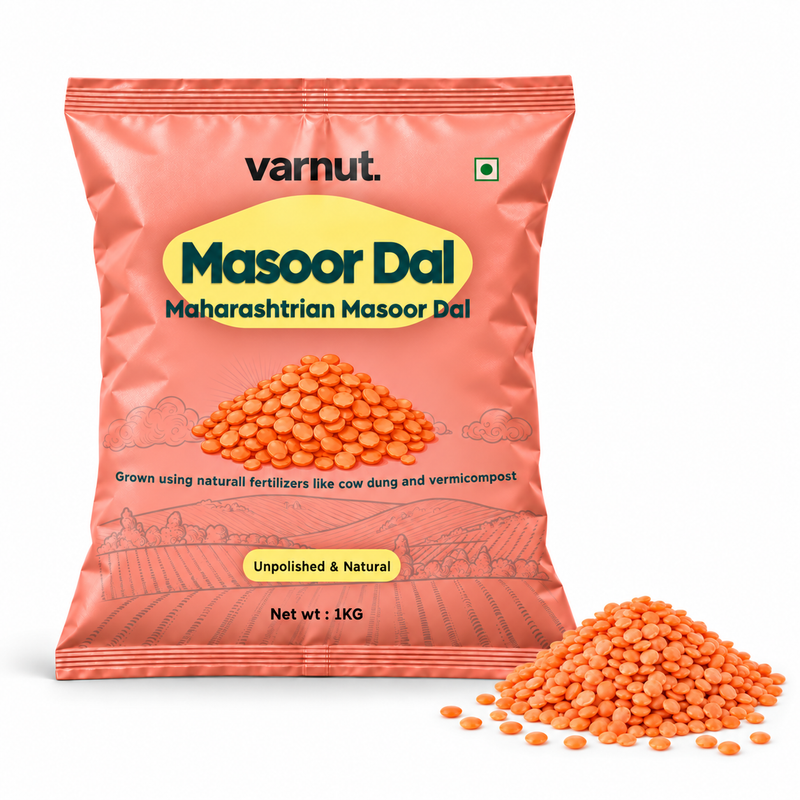 Desi Unpolished Red Masoor Dal | Split